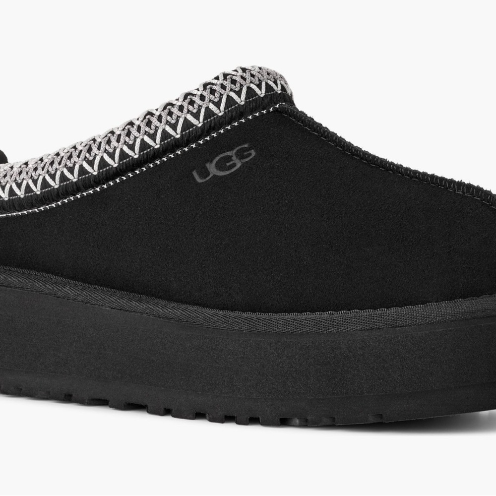 UGG Black Suede Slip-On Shoes